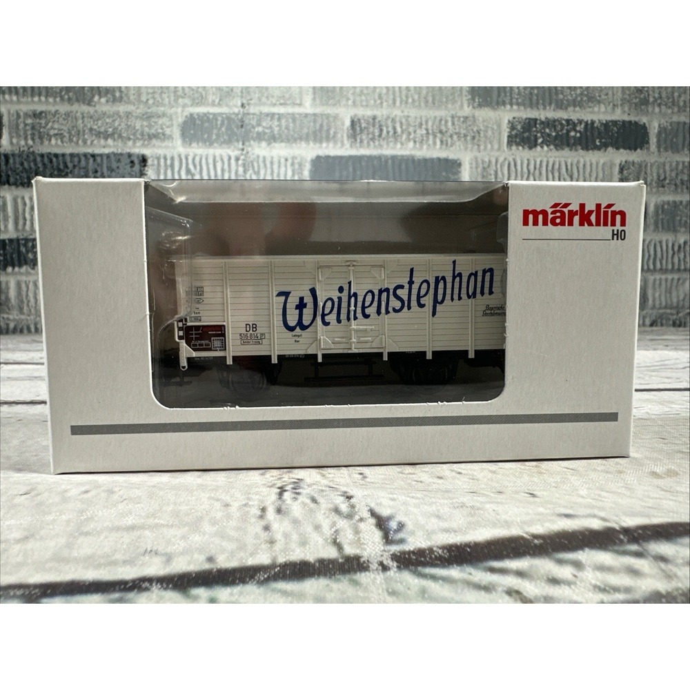 Märklin H0 48166 Weihenstephan Beer Refrigerator Freight Car – New in Box